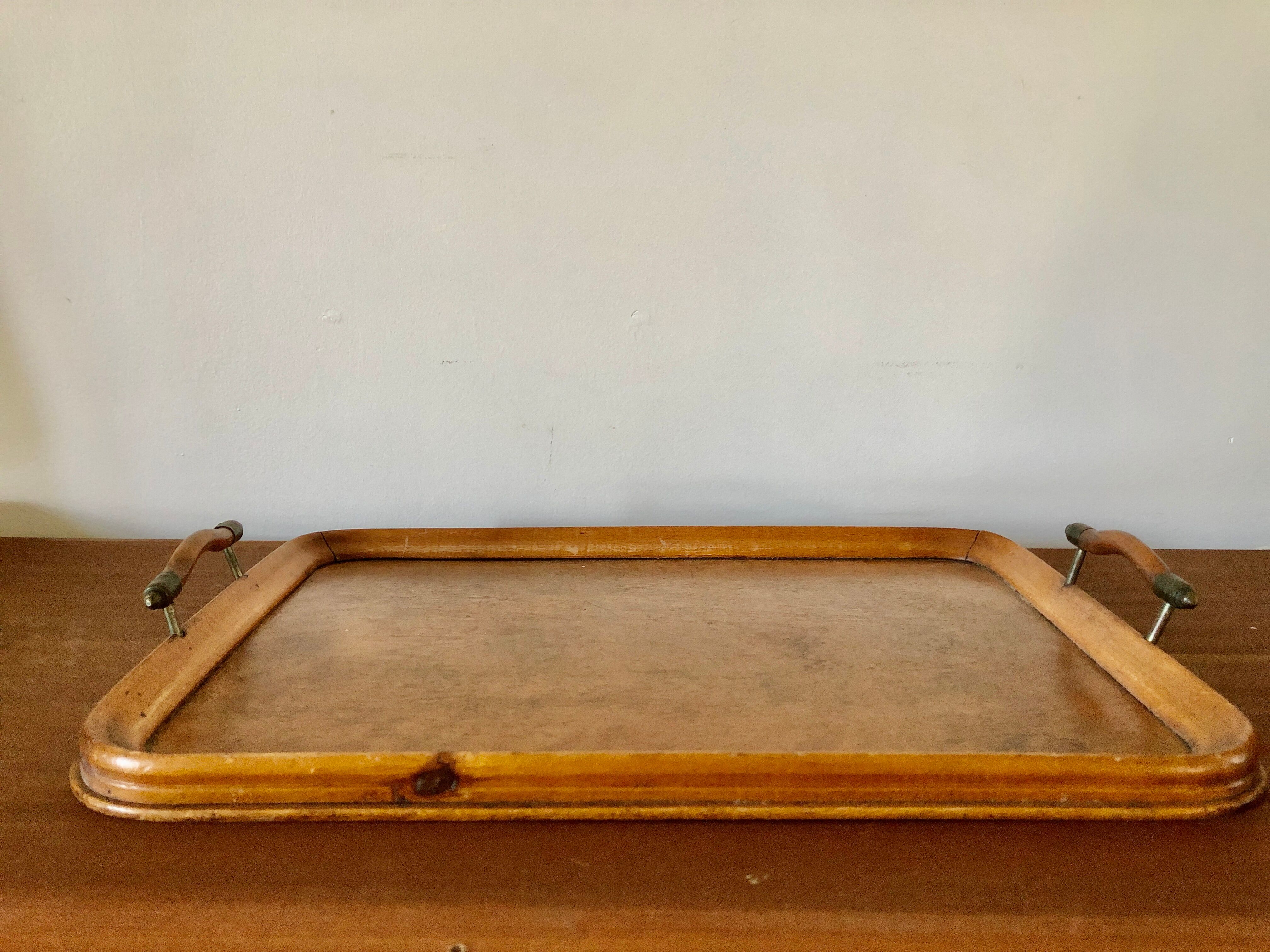 Wooden service tray 1960