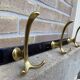 Vintage wall coat rack mid-century hooks 1960s