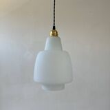 Old vintage opaline pendant light