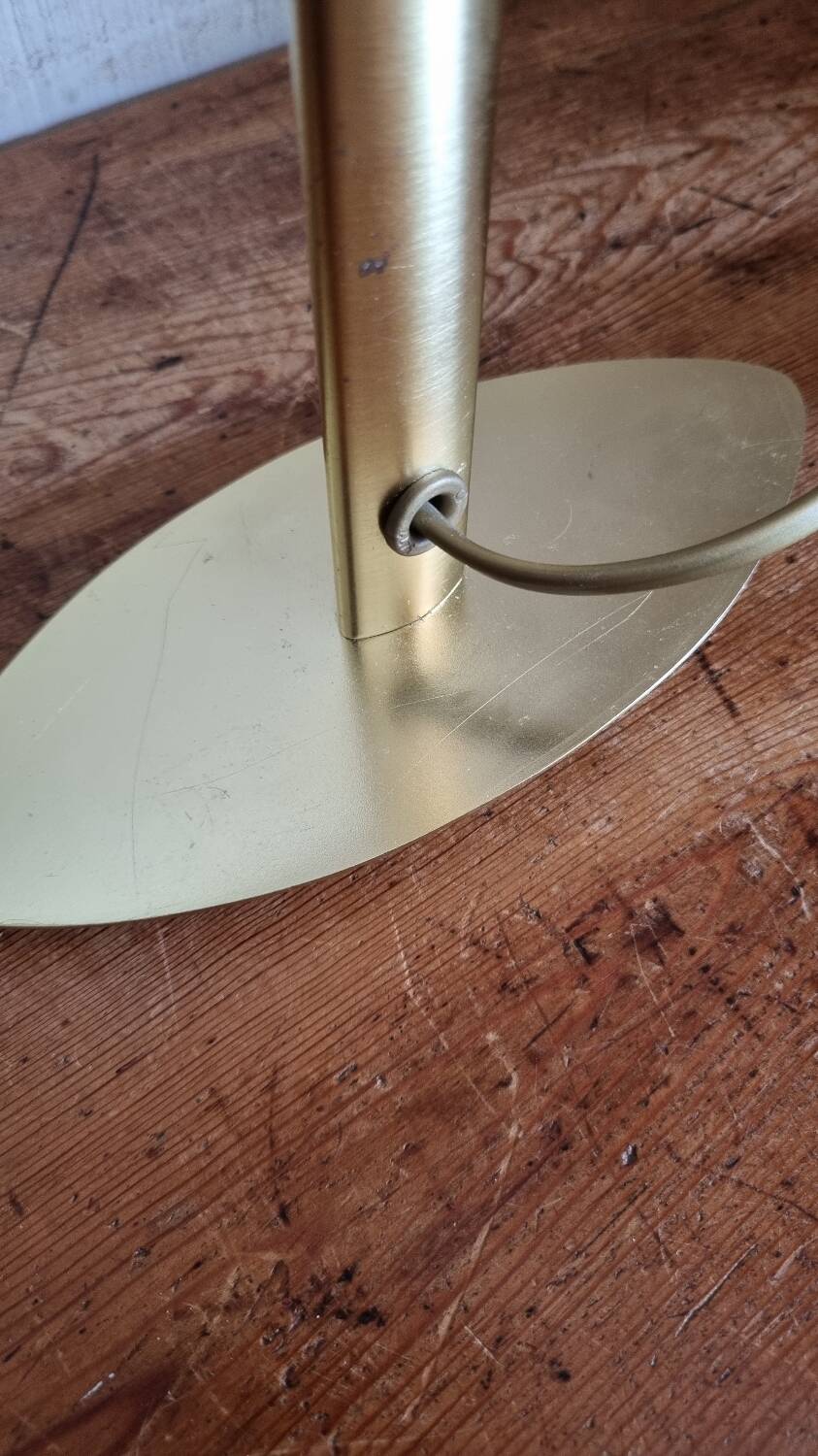 Vintage Italian table lamp, frosted glass