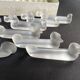 12 zoomorphic knife holders in satin crystal Vannes le Châtel XXth