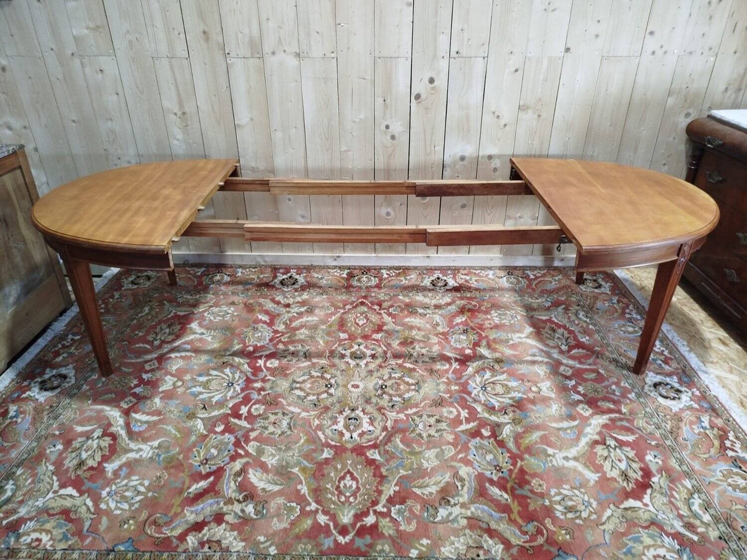 Oval Art Nouveau style dining table