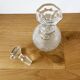 Diamond point glass carafe 1960