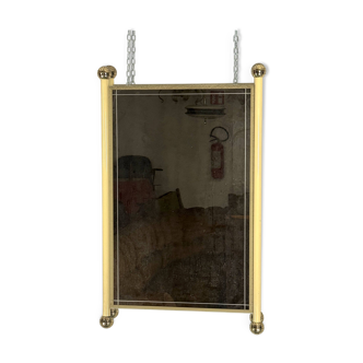 Italian Vintage Mirror in Tommaso Barbi style. Italy 1970s