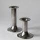 Art Deco Silver Plated Candle Holders Set