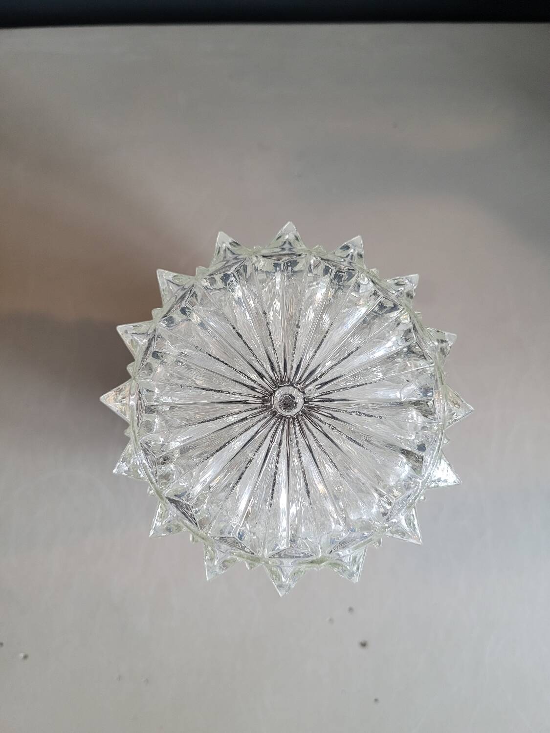 Vintage molded glass wall light - Ceiling light