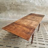 Extendable dining table elm wood