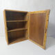 old Vintage rattan medicine cabinet