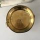 Ice Bucket, Enamel Red and Gold French Brass Champagne Cooler, Vintage