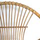 Rattan armchair and 1960s metal feet