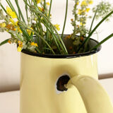 Vintage yellow and black enamelled coffee maker