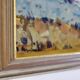 Original Swedish Mid-Century Oil on Canvas “Town” by Tage Garvik Vintage & Framed