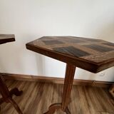 Pair of inlaid hexagonal saddles