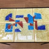 Ceramic side table 50s, modernist style