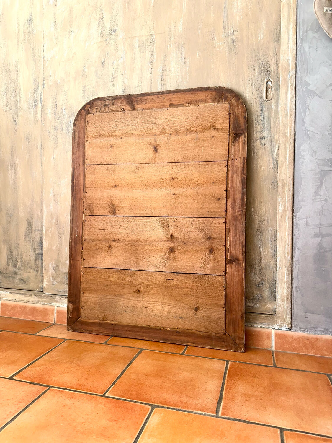 Antique silvered mirror Louis-Philippe 19th century