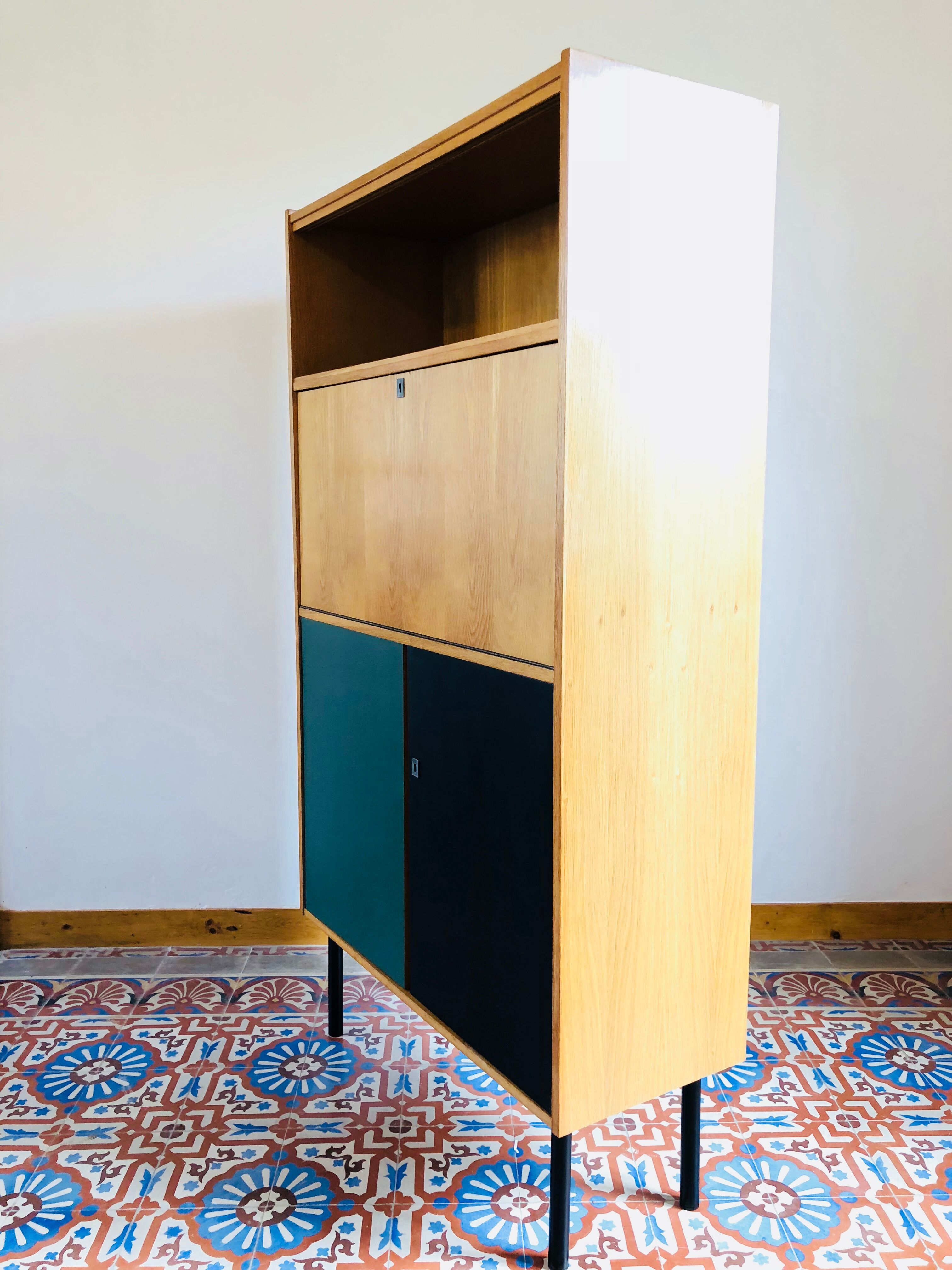 Vintage Secretary in oak 1960