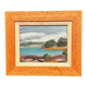Original Swedish Oil on Panel “Coastal Landscape” by Göran Brunius – Signed
