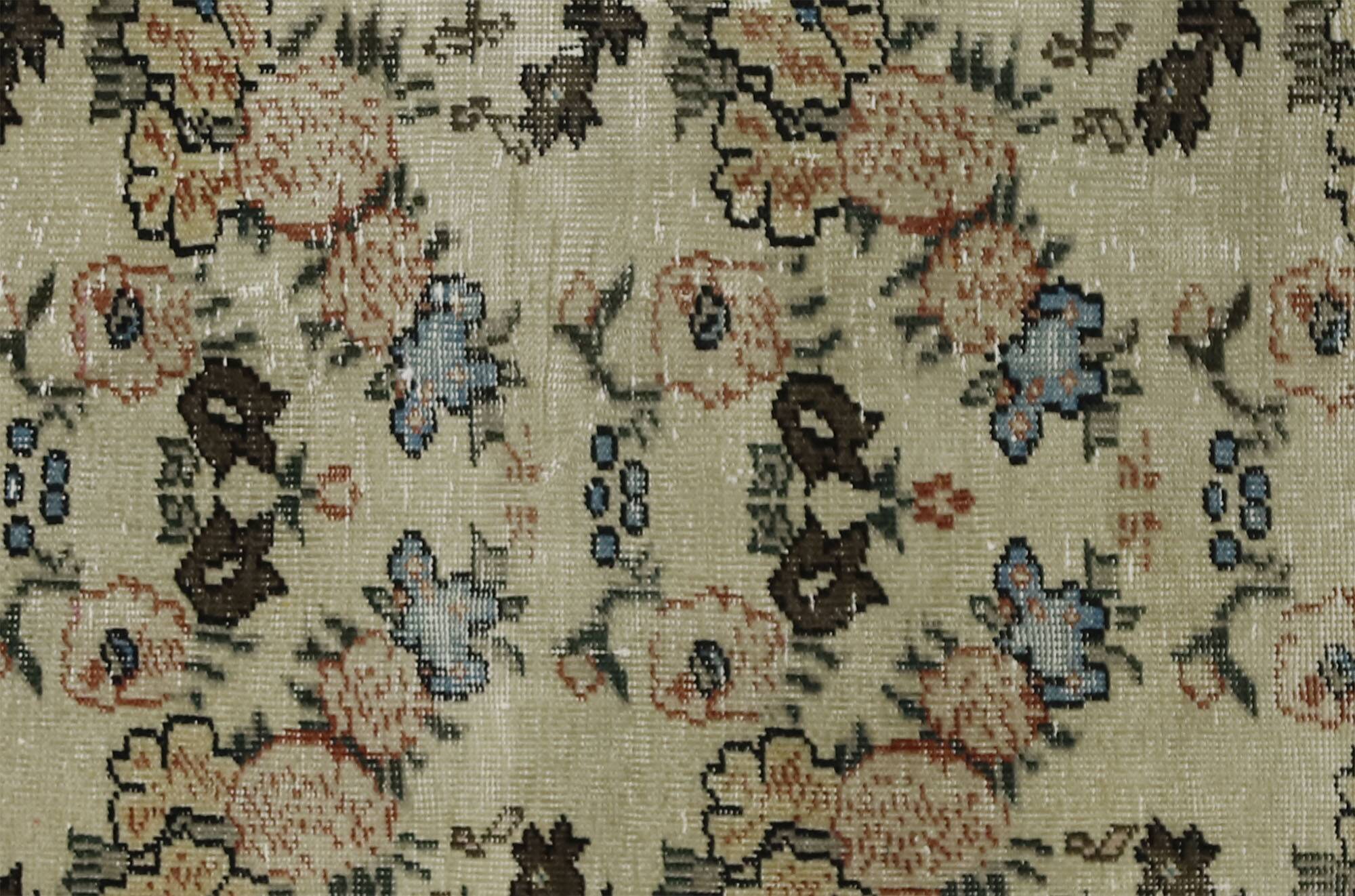 ONE-OF-A-KIND TURKISH HANDWOVEN VINTAGE RUG - RUSTIC VINTAGE CHARM 200X 104