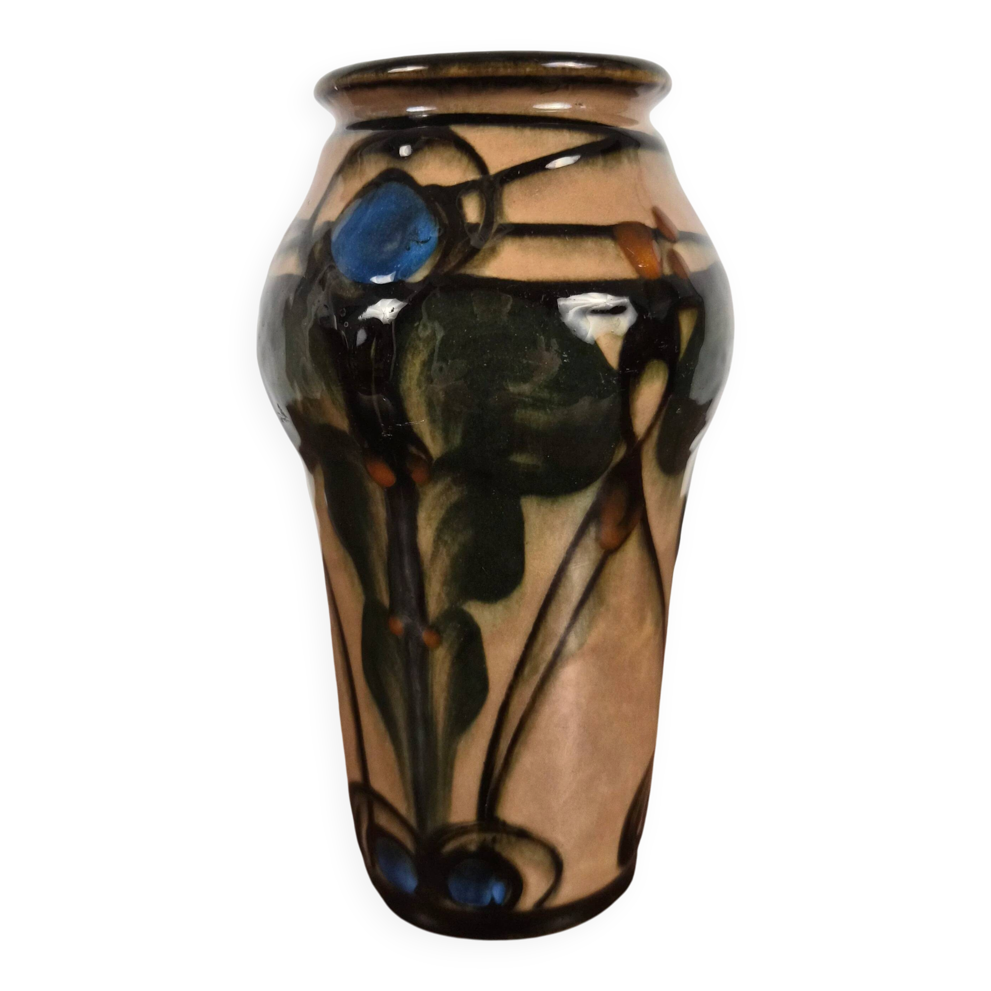 Petit vase en grès émaillé par Danico, Danemark, 1930.