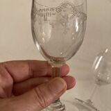2 old glasses from the end of the 19th century, beginning of the 20th century