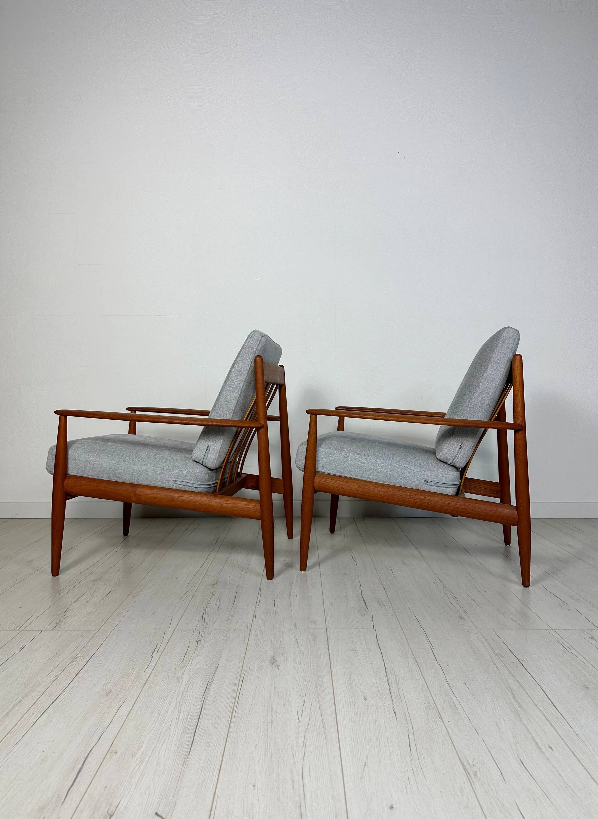 1950s Vintage Danish Teak Armchair by Grete Jalk for France & Daverkosen