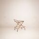 Chariot Cesare Lacca en faux bambou et laiton, 1950