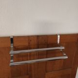 Chrome metal towel rack
