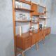 Mid-Century Modular Free Standing  Teak Wall Unit by Kjell Riise for Brodrene Jatogs, Norway, 1960s