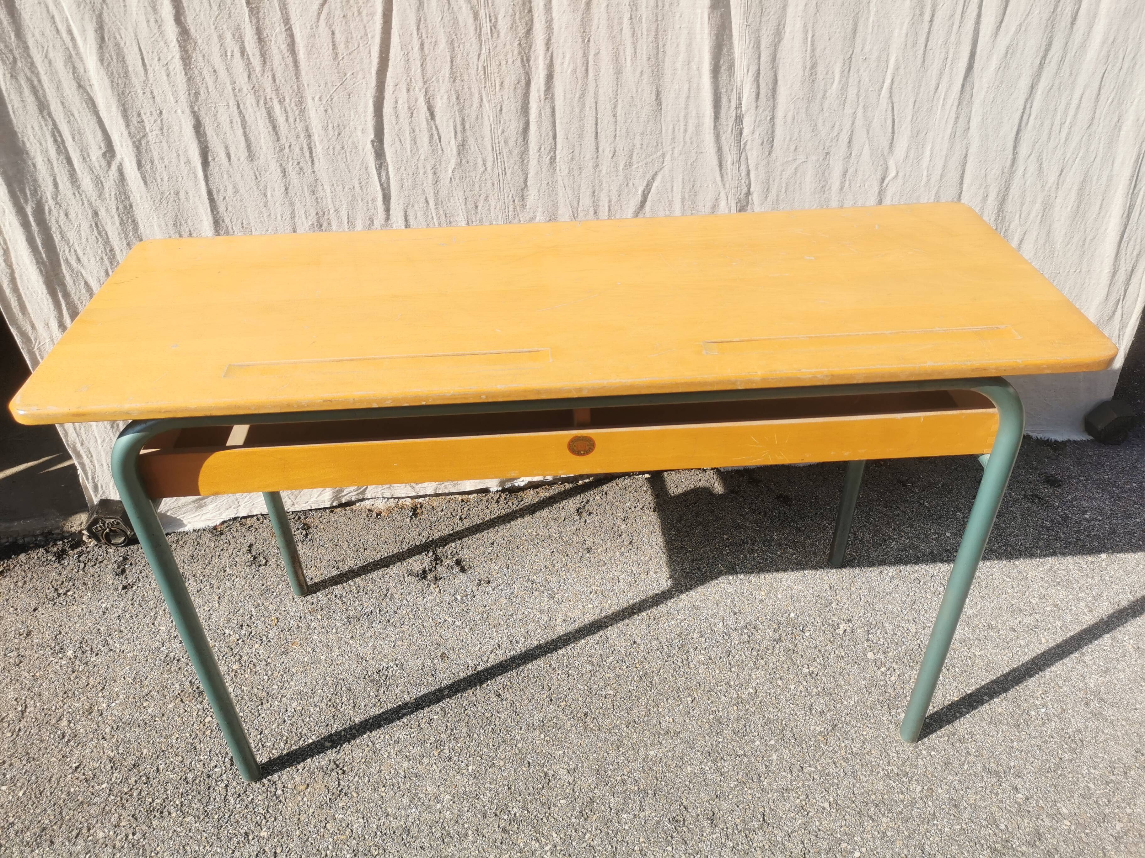 Vintage 2-seater desk "delagrave"