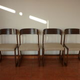 Set of 4 chairs sled Baumann