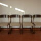 Suite de 4 chaises traineau Baumann
