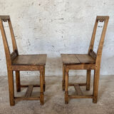 Paire de chaises Lorraine fin XIX eme