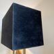 MAISON JANSEN (attr) 'Ammonite' lamp 102cm, gilded brass and black lacquered wood