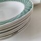 Set of 9 earthenware soup plates – Saint-Amand, decor no. 207 (1941)