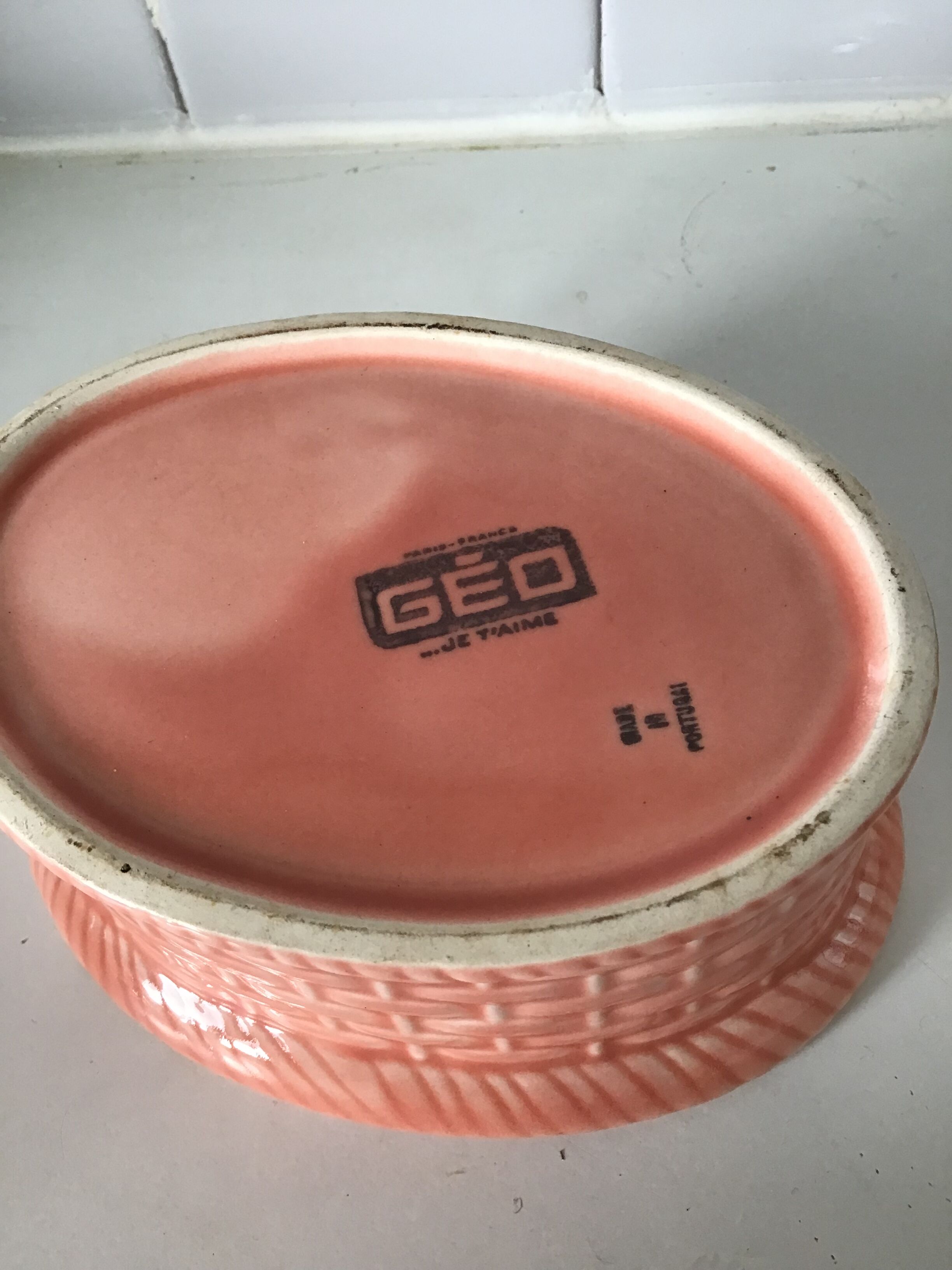 Salmon terrine slurry from the 70s perfect condition Geo brand