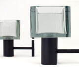 Two wall lamps in glass by Flavio Poli for Seguso Italy, '70s
