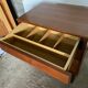 Chest of drawers teak storage furniture and Scandinavian teak veneer 60s