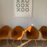 Set de 4 fauteuils Dax en tissu Charles & Ray Eames editon Herman Miller