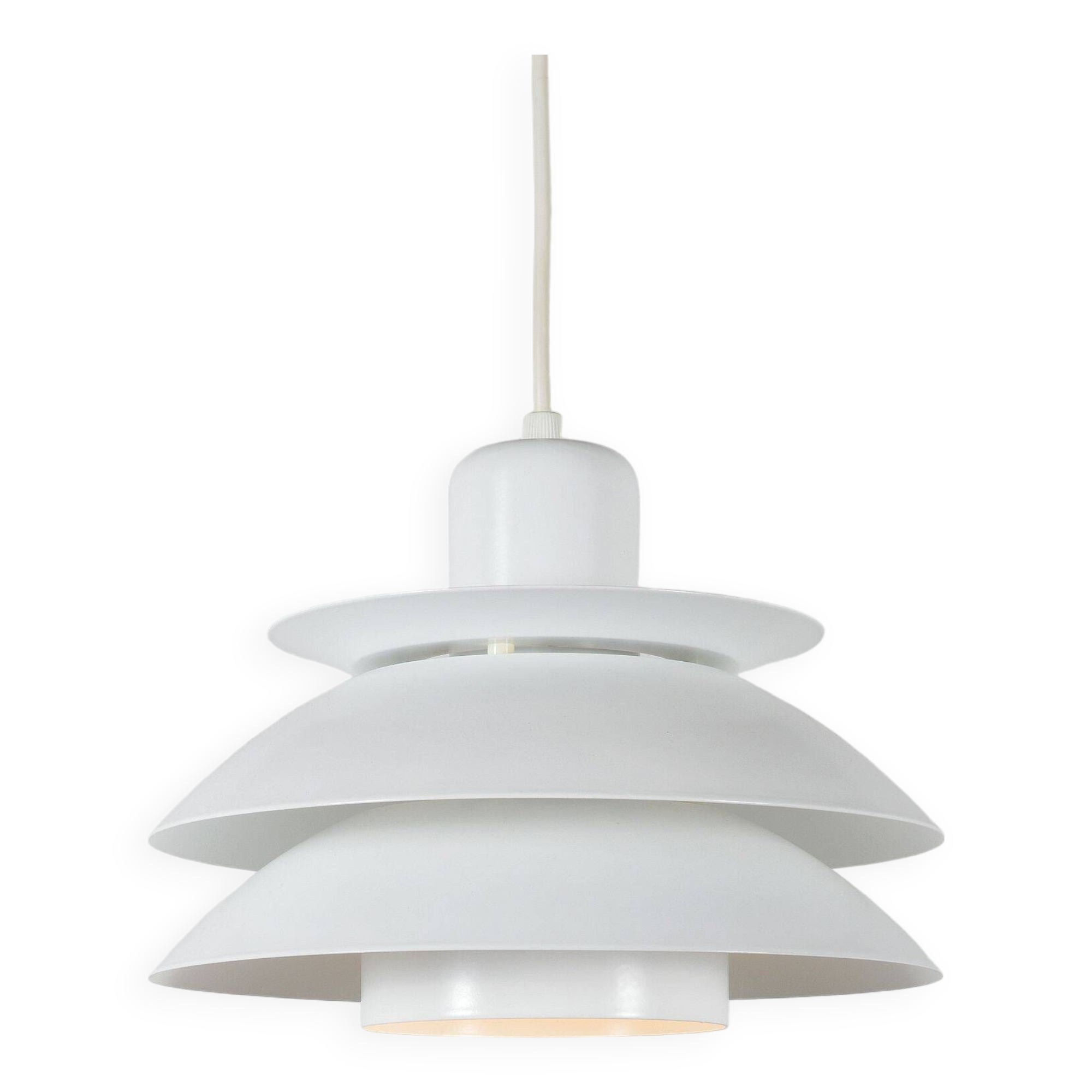 Danish hanging lamp by Horn, model 776 (white), 1970s