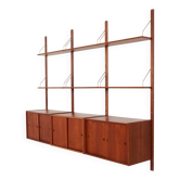 Teak modular bookcase PS System, Danish design, 1960s, manufactured by Rand