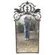 Art Deco wrought iron bird mirror in the style of Gilbert Poillerat, circa 1930