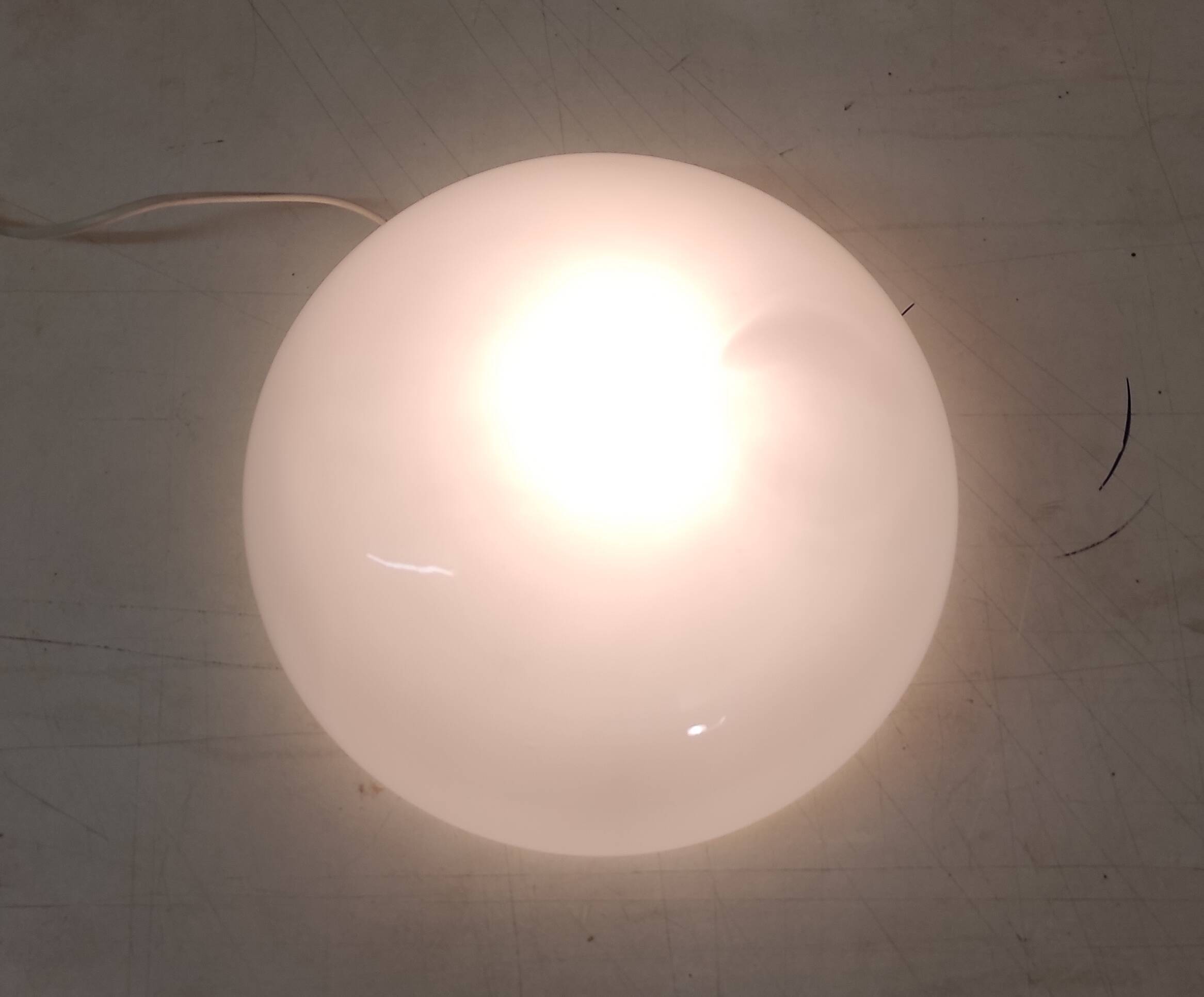 Ceiling light or globe wall lamp opaline diameter 30 cm - mid 20th century