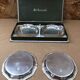 Series of 4 old christofle cups vintage silver metal