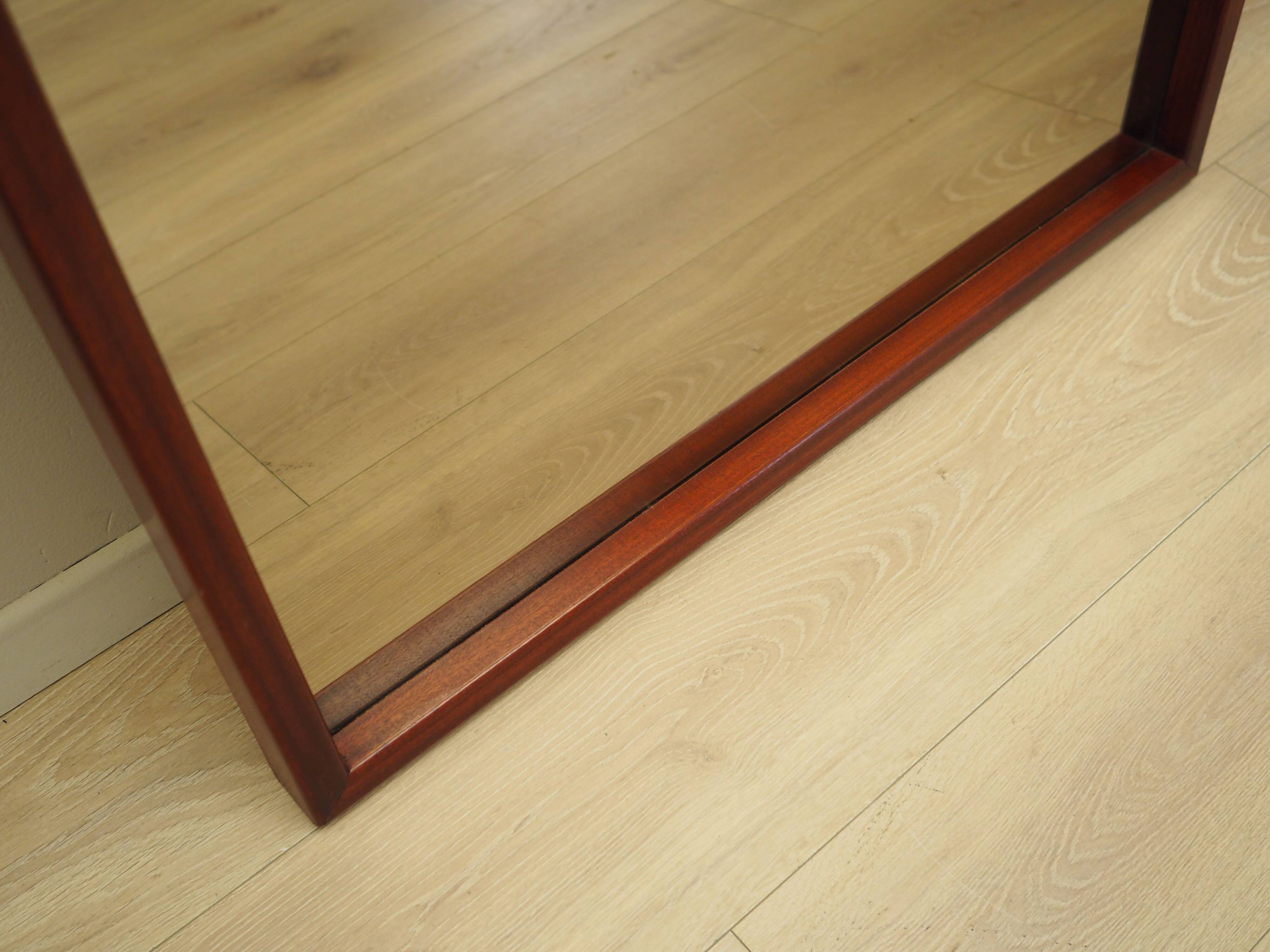 Graphite mirror, Danish design, 1970s, production: Denmark