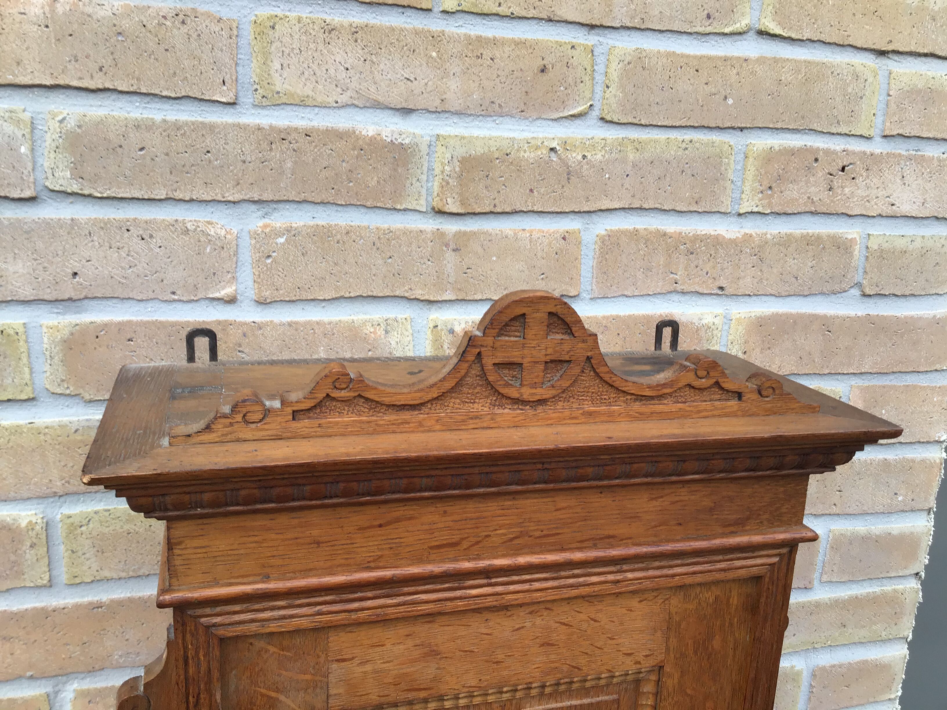 Pharmacy Cabinet Art Nouveau Jugendstil Mural Vintage Oak