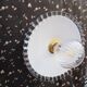 Wall lamp in white opaline