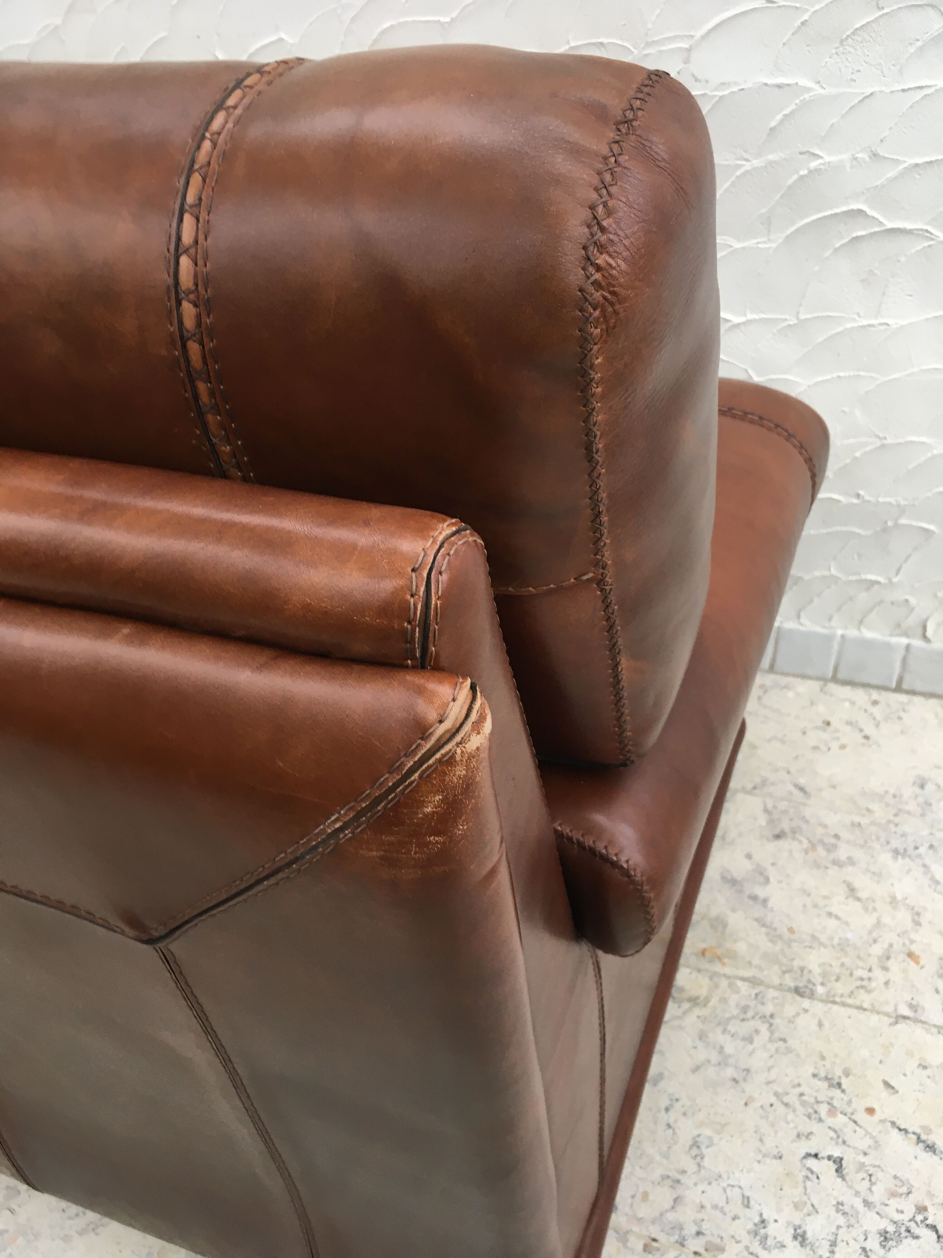 Leather armchair