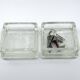 2 Pocket emptiers/ashtrays/paperweights • Lumax • Saint-Gobain • 1950