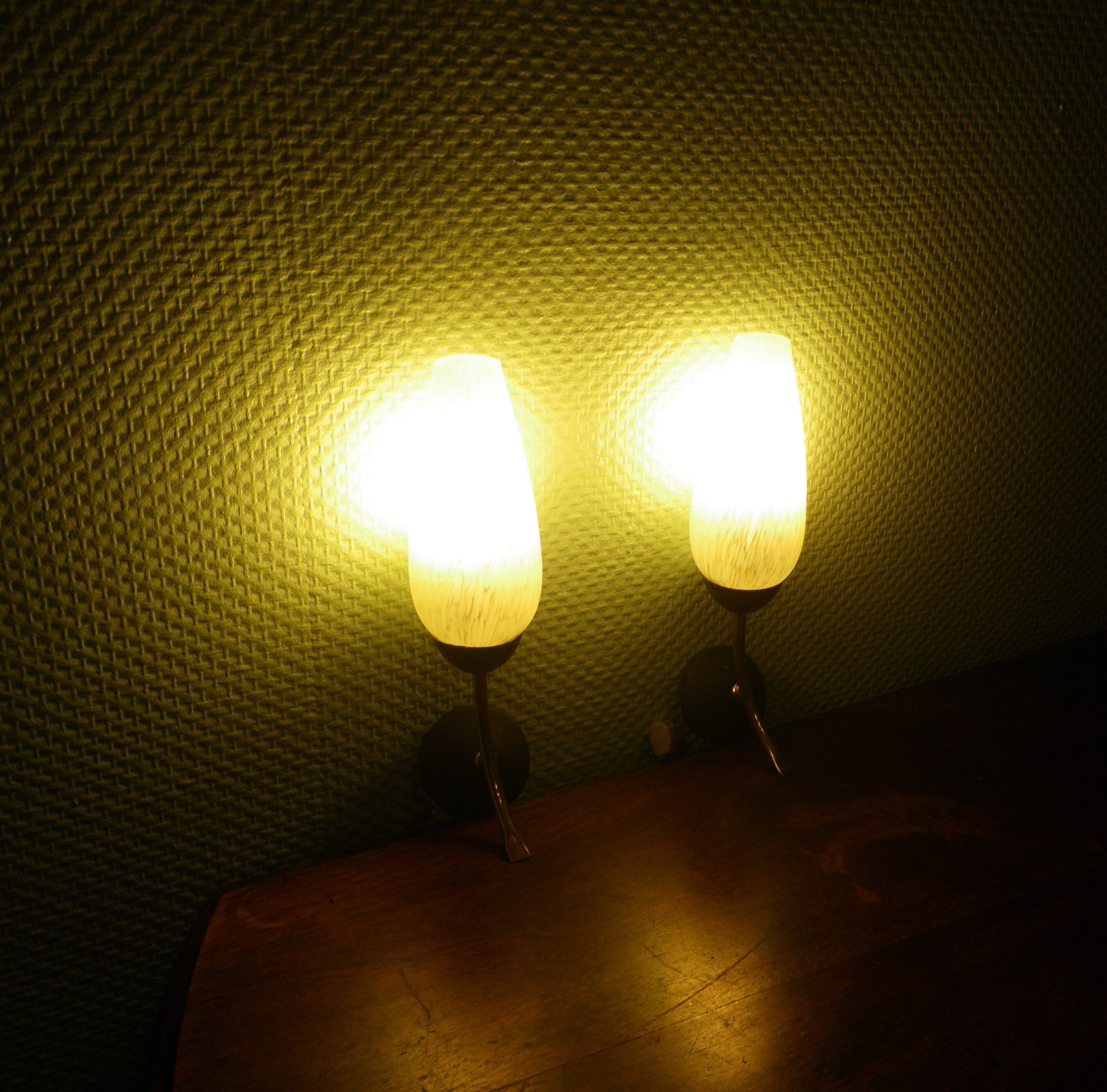 Two wall lights - 60s/70s