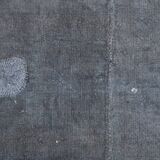Shades of gray & silver vintage kilim rug